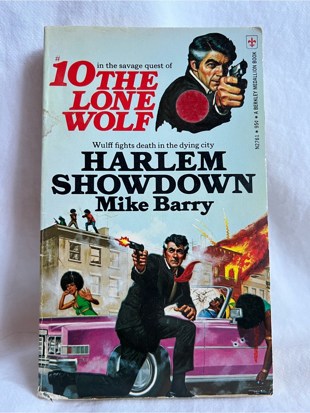 Harlem Showdown Mike Barry Lone Wolf #10 Vintage Paperback Book